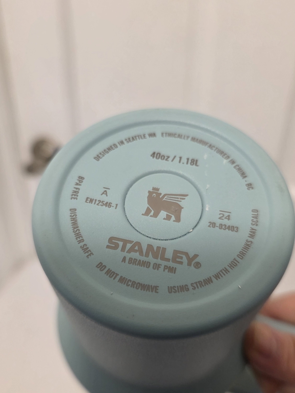 Stanley Seafoam Insulated Travel Tumbler with Handle And Lid 40 Ounce - Picture 8 of 11